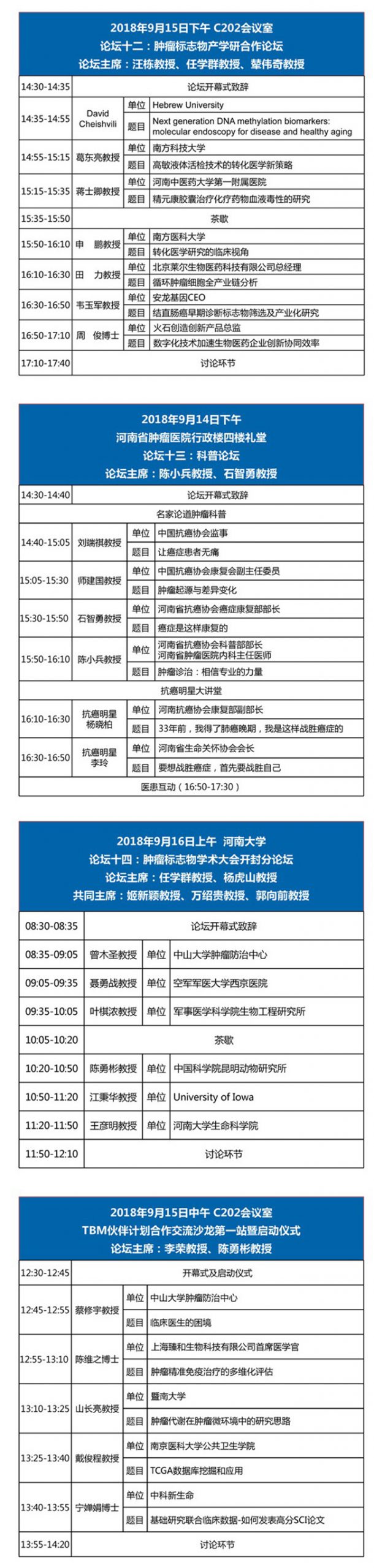 2018年中国肿瘤标志物学术大会-会议日程4